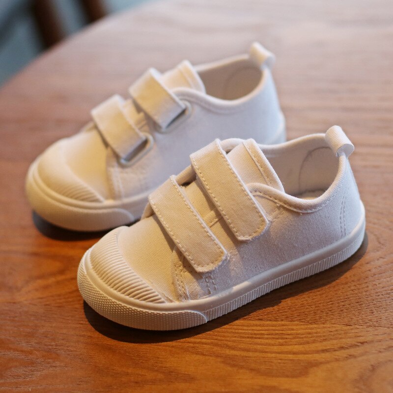 Weiße Kinder Canvas Schuhe für Mädchen und Jungen Kinder Turnschuhe weiche Stoffschuhe Jungen Mädchen Baby Kleinkind Schuhe