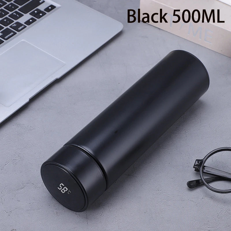 500 ml digitale Thermosflasche, Smart Cup mit Temperaturanzeige, vakuumisolierter intelligenter Kaffeebecher aus Edelstahl 304
