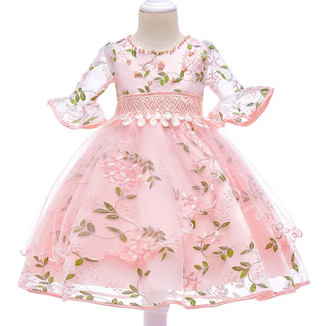 Kinder kleidung Baby Mädchen Blume Tutu Kleid Party Formale Prinzessin Kleid kinder kinder kleidung