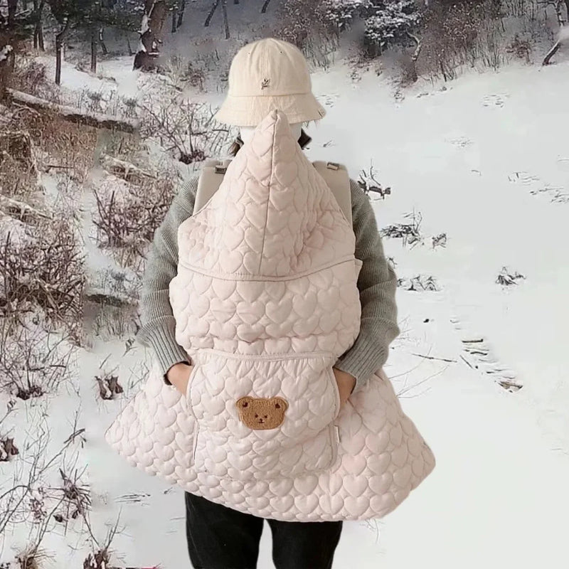 Winter Kinderwagen Decke Fleece Warme Baby Decke Neugeborenen Swaddle Infant Zubehör Gesteppte Winddicht Mantel Strap Wrap Quilt Abdeckung