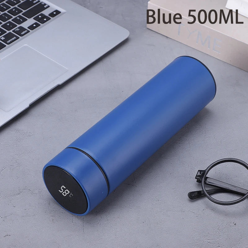 500 ml digitale Thermosflasche, Smart Cup mit Temperaturanzeige, vakuumisolierter intelligenter Kaffeebecher aus Edelstahl 304