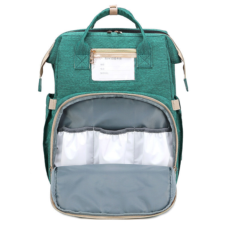 Mama-Rucksack, Wickeltaschen mit Wickelunterlage, tragbar, faltbar, multifunktional, Babybetttaschen, Reiserucksack, Mochila, Baby-Wickeltasche