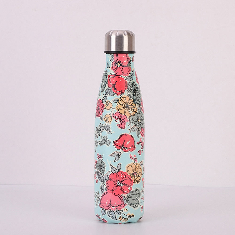 Edelstahl Vakuum Isolierte Wasser Flasche Flasche Thermos Sport Chilly 500ML