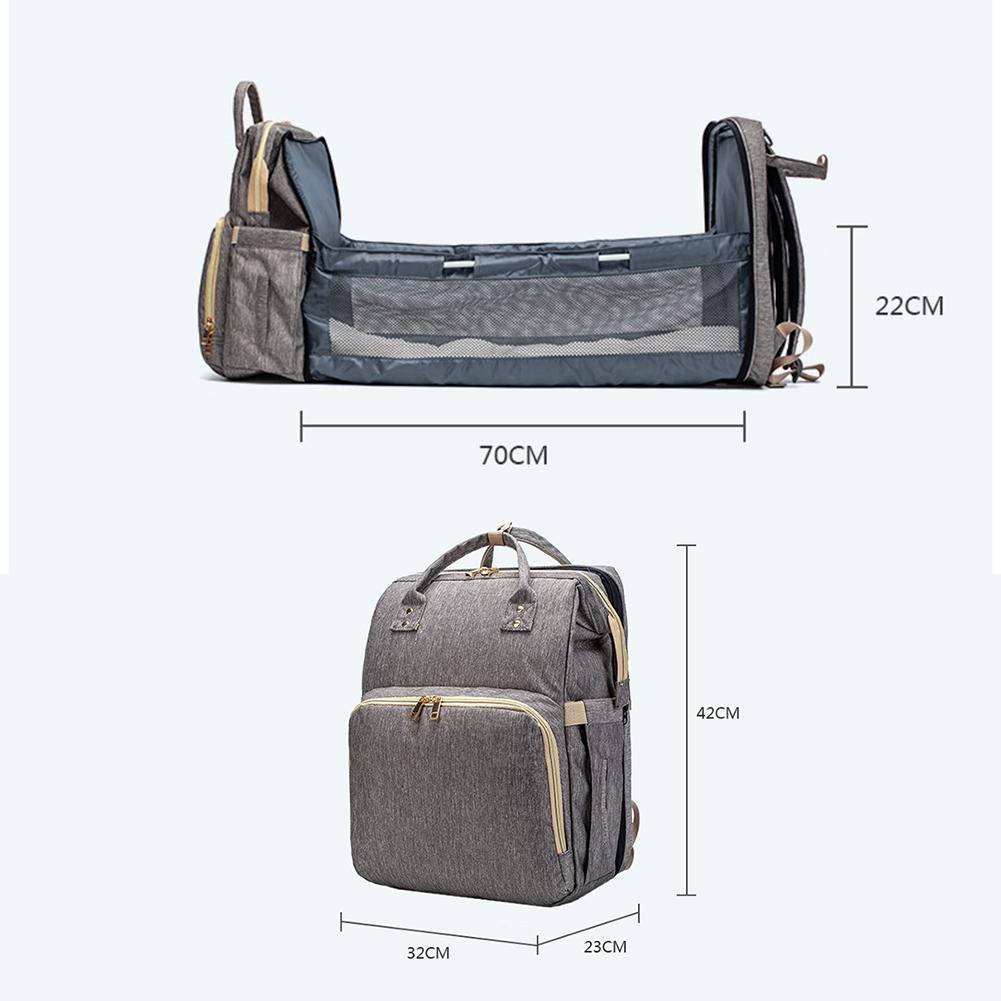 Mamas und Papas Baby-Rucksack, umwandelbar, leichte Baby-Wickeltasche, Bett, Mehrzweck-Reiseaufbewahrungstasche, Baby-Wickeltasche, Babybett