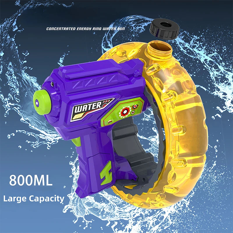 Elektrische Wasserpistolen für Erwachsene, LED-Licht, automatische Wasserspritzpistole, wasserdicht, wiederaufladbar, Wasserspielzeugpistolen für Kinder, Geschenk für draußen