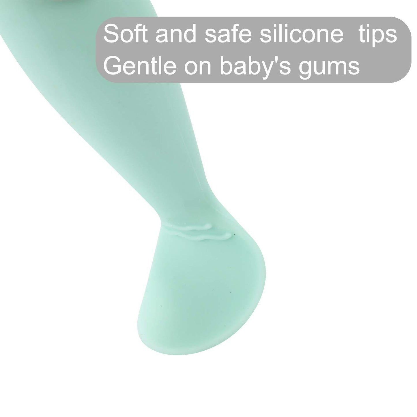 Heißer verkauf silikon baby weichen löffel, food grade kinder ergänzende lebensmittel, essen fett gabel löffel