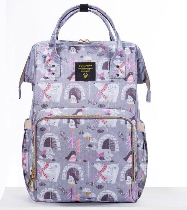 SUNVENO Mode Mama Mutterschaft Windel Tasche Große Still Tasche Reise Rucksack Designer Kinderwagen Baby Tasche Baby Pflege Windel Rucksack