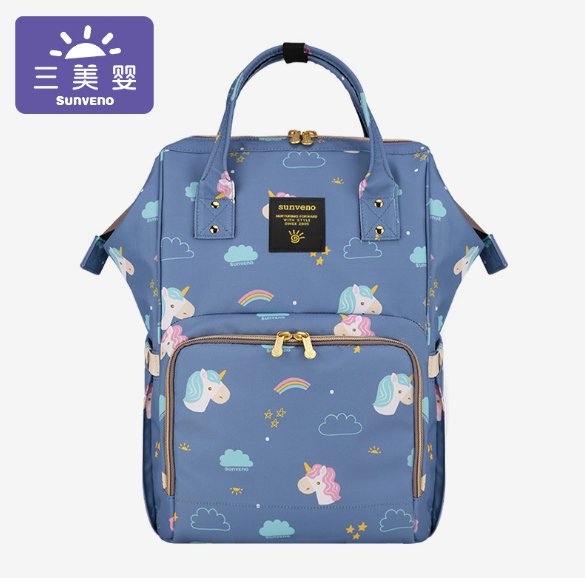 SUNVENO Mode Mama Mutterschaft Windel Tasche Große Still Tasche Reise Rucksack Designer Kinderwagen Baby Tasche Baby Pflege Windel Rucksack