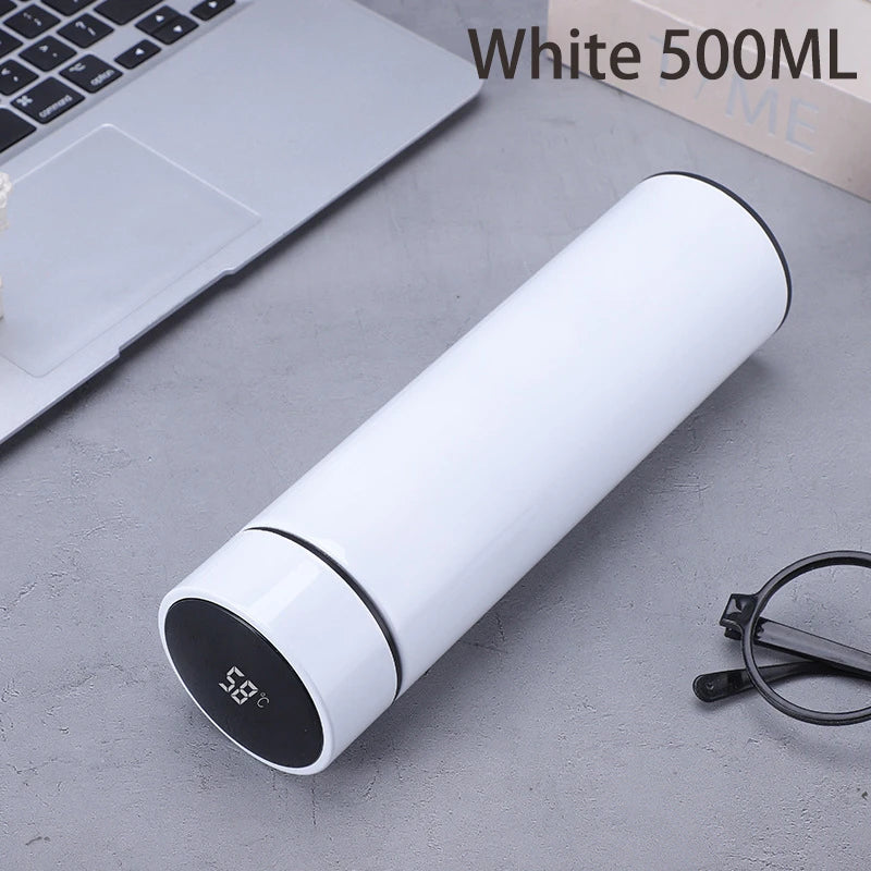 500 ml digitale Thermosflasche, Smart Cup mit Temperaturanzeige, vakuumisolierter intelligenter Kaffeebecher aus Edelstahl 304