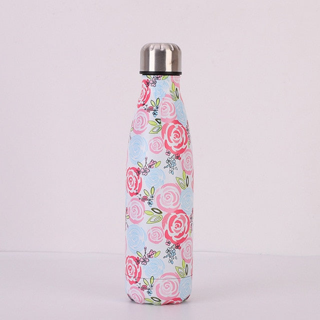 Edelstahl Vakuum Isolierte Wasser Flasche Flasche Thermos Sport Chilly 500ML