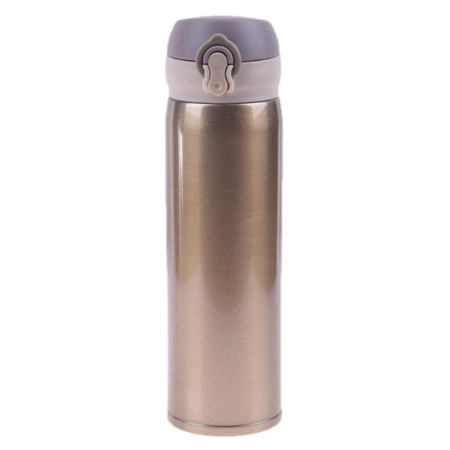450ml Reisebecher Wasserthermosflasche Edelstahl Doppelwandige Thermosflasche Vakuumbecher Schule Zu Hause Tee Kaffee Trinkflasche