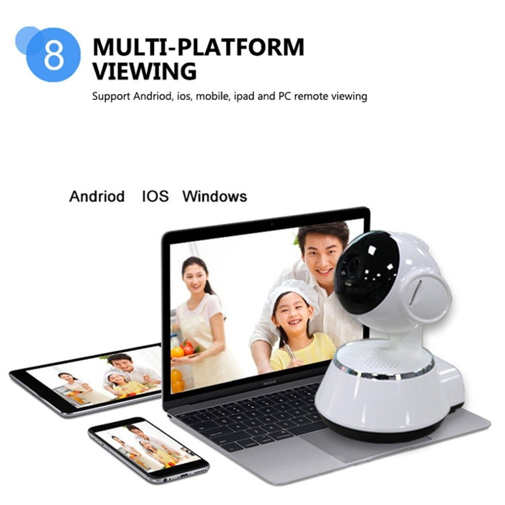 Babyphone, tragbare WiFi-IP-Kamera, 720P HD, kabellose Smart-Babykamera, Audio- und Videoaufzeichnung, Überwachungskamera für zu Hause