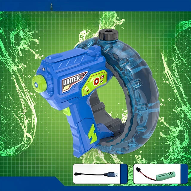 Elektrische Wasserpistolen für Erwachsene, LED-Licht, automatische Wasserspritzpistole, wasserdicht, wiederaufladbar, Wasserspielzeugpistolen für Kinder, Geschenk für draußen