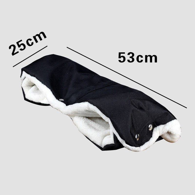 Warme Winter-Kinderwagenhandschuhe für Babys, verdicken Sie Kinderwagen-Handmuff, Kinderwagen-Zubehör, wasserdicht, Kinderwagen-Handabdeckung, Pelz-Fäustlinge