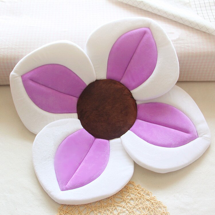 80CM Baby-Badematte Blühende Badewanne Blume Babybadewanne Waschbecken Sicher Neugeborenen Dusche Baden Faltbare Sicherheit Blütenblatt Sitzpolster
