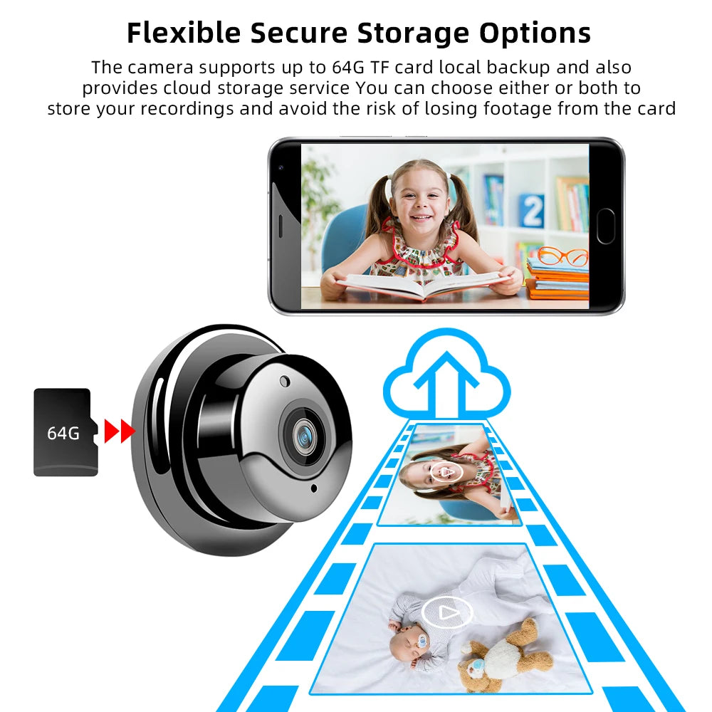 1080P Drahtlose Mini WiFi Kamera Home Security Kamera IP CCTV Überwachung IR Nachtsicht Motion Erkennen Baby Monitor P2P