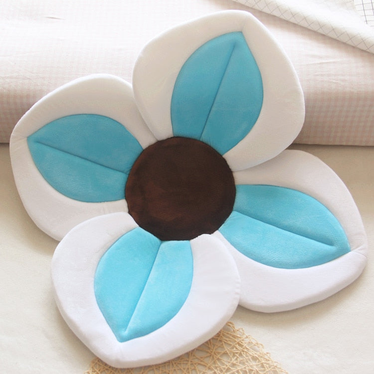 80CM Baby-Badematte Blühende Badewanne Blume Babybadewanne Waschbecken Sicher Neugeborenen Dusche Baden Faltbare Sicherheit Blütenblatt Sitzpolster 