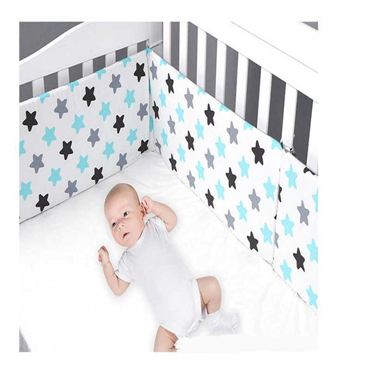 Drucken Baby Bett Stoßstange doppelseitig abnehmbare Neugeborenen Krippe rund um Kinderbett Protector Kinderzimmer Dekor 
