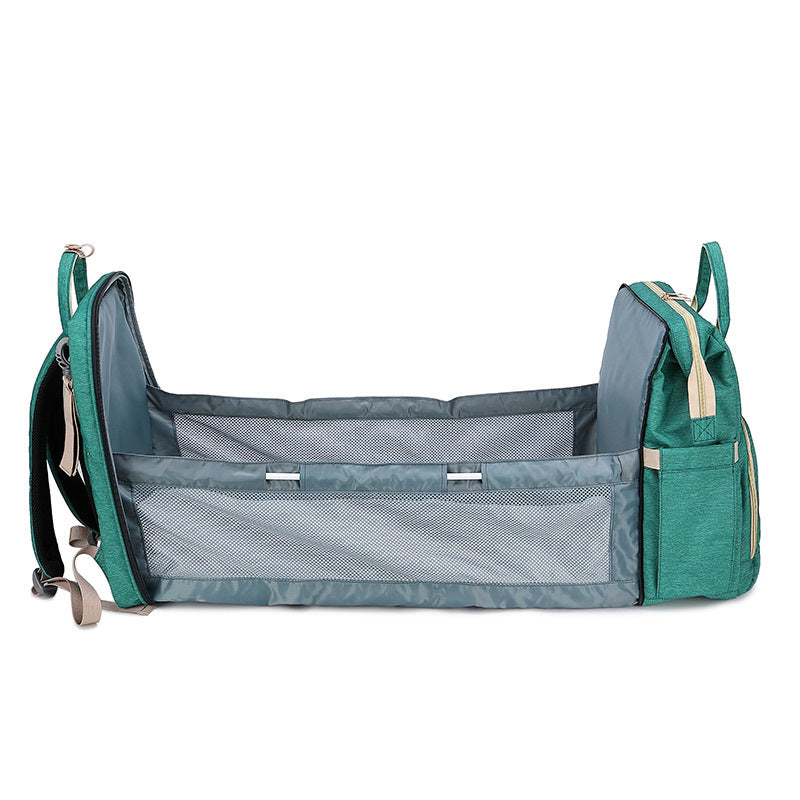 Mama-Rucksack, Wickeltaschen mit Wickelunterlage, tragbar, faltbar, multifunktional, Babybetttaschen, Reiserucksack, Mochila, Baby-Wickeltasche