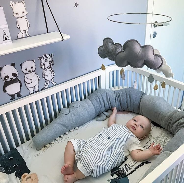Weiches Krokodil-Plüschkissen – Bettgitter, Kinderbettumrandung, Tierform, Kinderzimmer-Wiegendekor, tolles Geschenk für Babys, Kleinkinder und Kinder