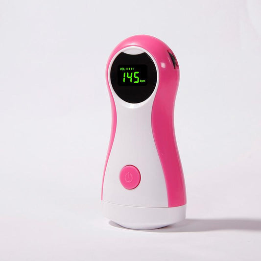 Yongrow Fetal Doppler Babyphone LCD-Display Tragbarer Baby-Pulsmesser mit Kopfhörer YK-90C für Schwangere 