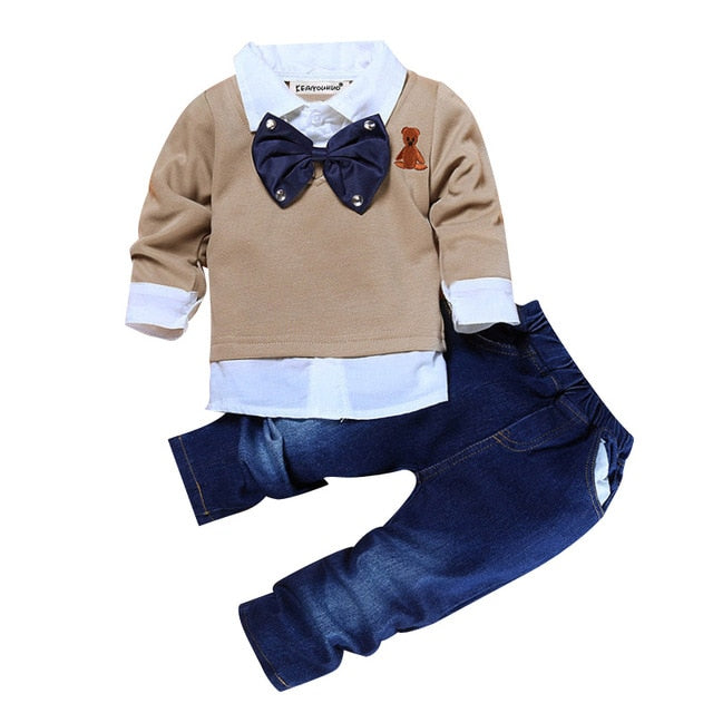 4Pcs Jungen Kleidung Sets Sommer Kinder Kleidung Baby Boy Sport Anzug T-shirt + Jeans Kostüm Für Kinder