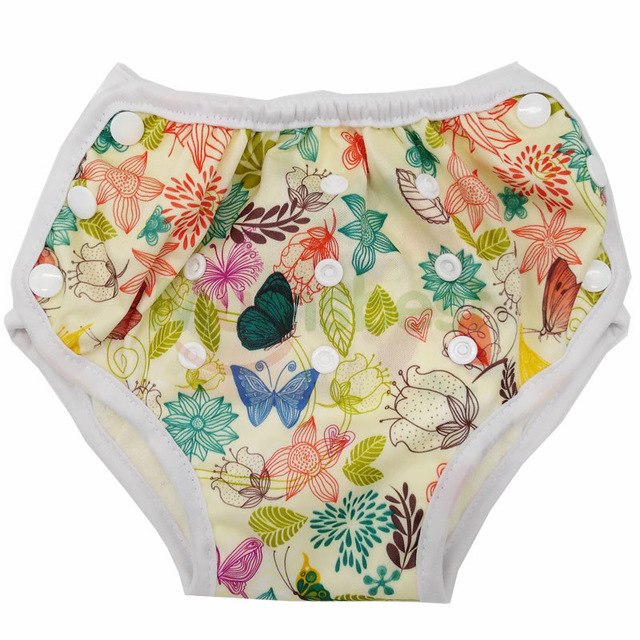 Baby AIO Training Pants Washable Baby Cloth Nappy With Cotton Insert Reusable Cloth Diapers For 10-18kg Babies