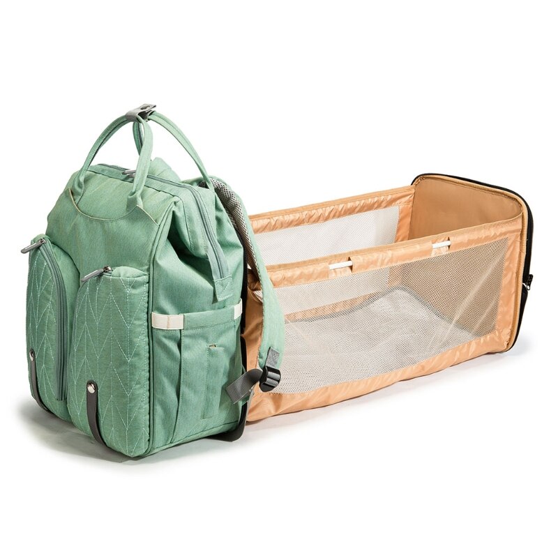 Baby, Kleinkind Windel Wickeltasche Tragbare Große Kapazität Klapp Krippe Windel Rucksack Kinderwagen Gurte Pad für Reise Outdoor 28GD