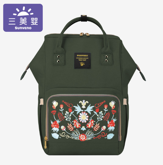 SUNVENO Mode Mama Mutterschaft Windel Tasche Große Still Tasche Reise Rucksack Designer Kinderwagen Baby Tasche Baby Pflege Windel Rucksack