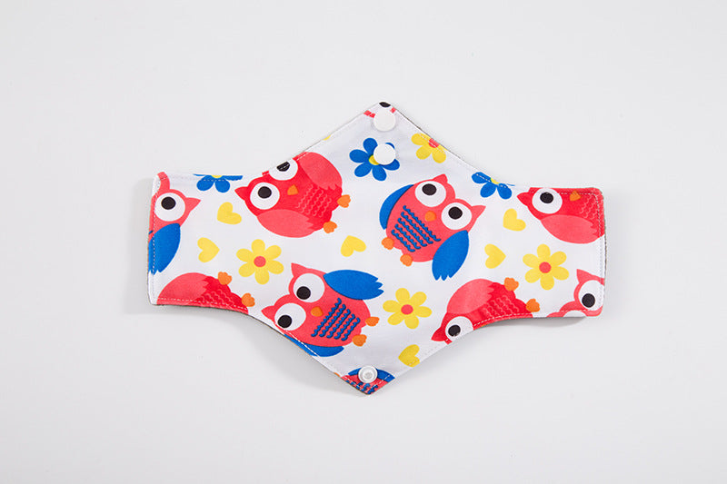 5pcs lady reusable cloth pads with bamboo cotton inner  Bamboo Reusable Sanitary Pad