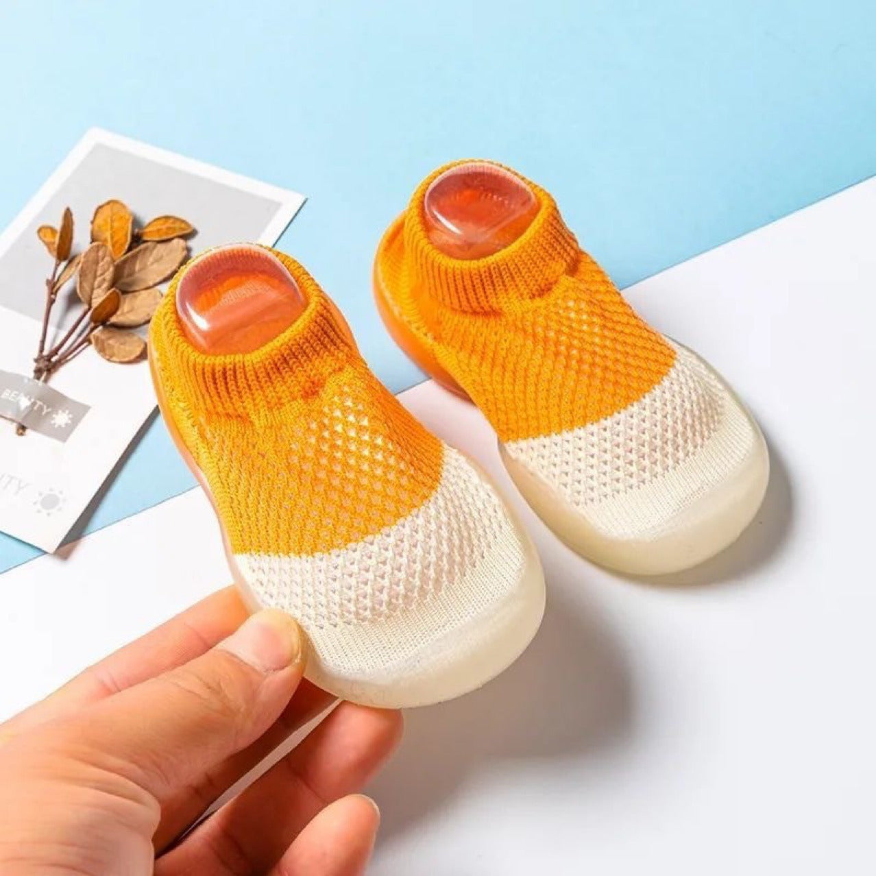 Sommer kinder weiche sohle anti slip boden loch schuhe, socken, dünne mesh schuhe