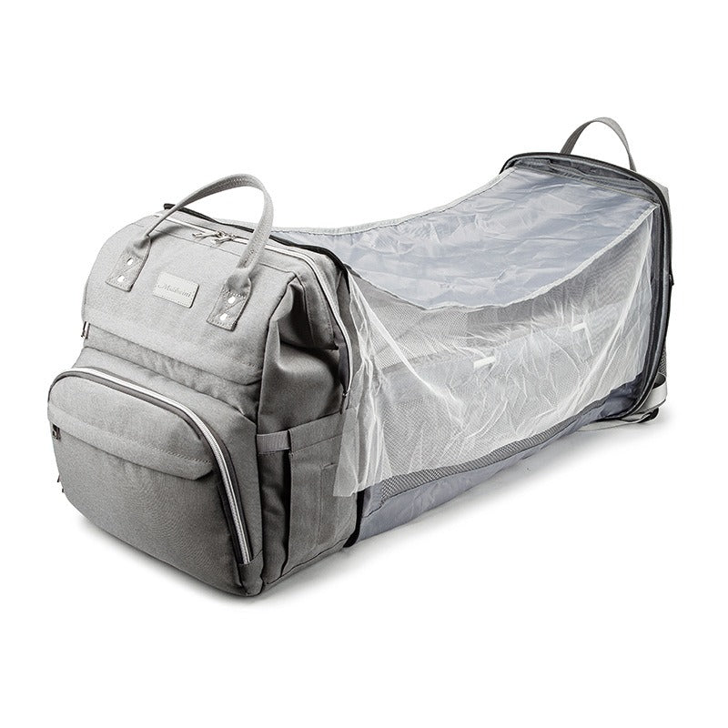 Neu Lager Tragbare Sonnenschirm Klapp Baby Bett Mama Tasche Große Kapazität Multi Funktion Mutter und Baby