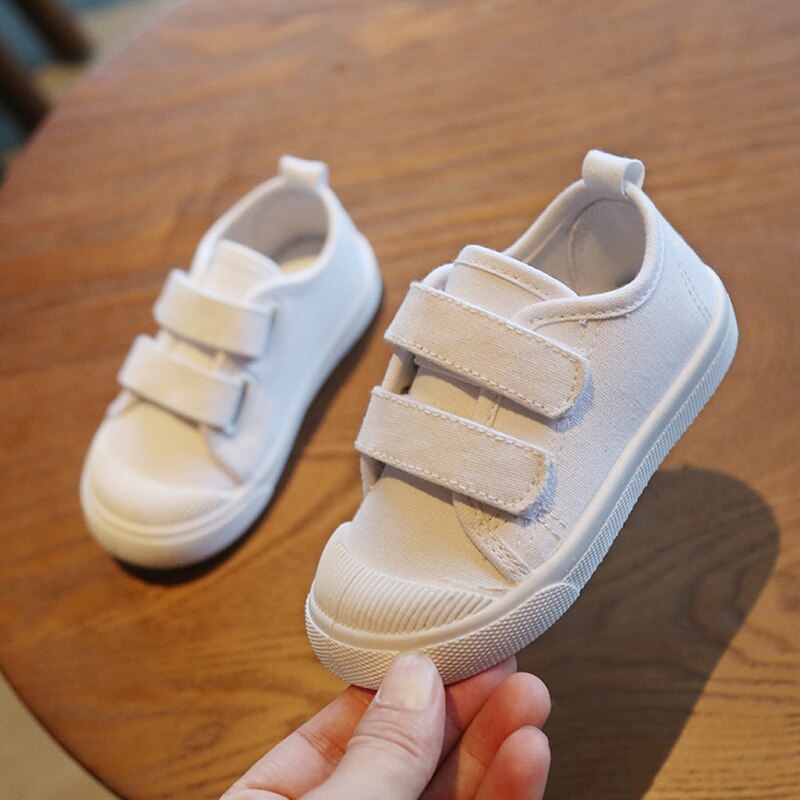 Weiße Kinder Canvas Schuhe für Mädchen und Jungen Kinder Turnschuhe weiche Stoffschuhe Jungen Mädchen Baby Kleinkind Schuhe