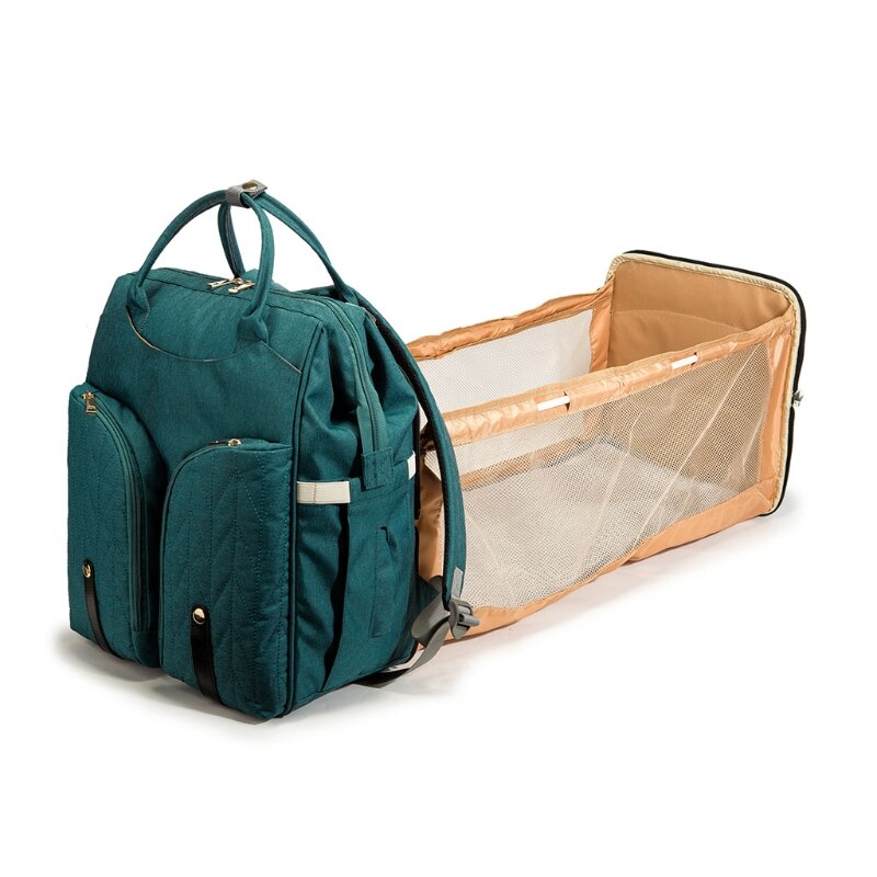 Baby, Kleinkind Windel Wickeltasche Tragbare Große Kapazität Klapp Krippe Windel Rucksack Kinderwagen Gurte Pad für Reise Outdoor 28GD