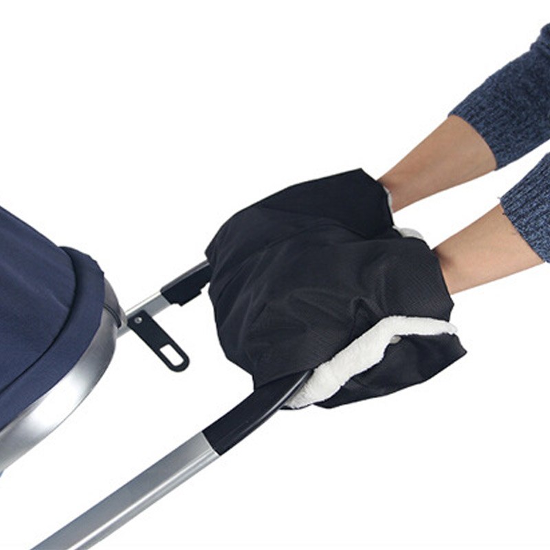 Warme Winter-Kinderwagenhandschuhe für Babys, verdicken Sie Kinderwagen-Handmuff, Kinderwagen-Zubehör, wasserdicht, Kinderwagen-Handabdeckung, Pelz-Fäustlinge