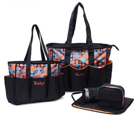 5 stücke Große Baby Wickeltasche Set Für Mama Mutter Frauen Tragetasche Mutterschaft Ändern Windel Taschen Organizer Baby Pflege