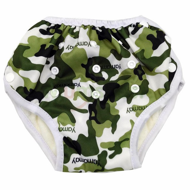 Baby AIO Training Pants Washable Baby Cloth Nappy With Cotton Insert Reusable Cloth Diapers For 10-18kg Babies