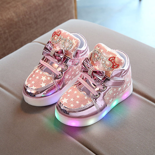 Kleinkind Baby Schuhe Mode Turnschuhe Für Kinder Mädchen Jungen Sterne Leuchtende Kind Casual Bunte Licht Schuhe Turnschuhe