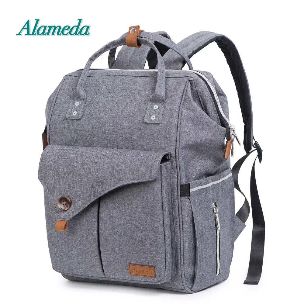 Alameda Fashion Mummy Umstandstasche Multifunktions-Wickeltasche Rucksack Windel Babytasche mit Kinderwagengurten für die Babypflege