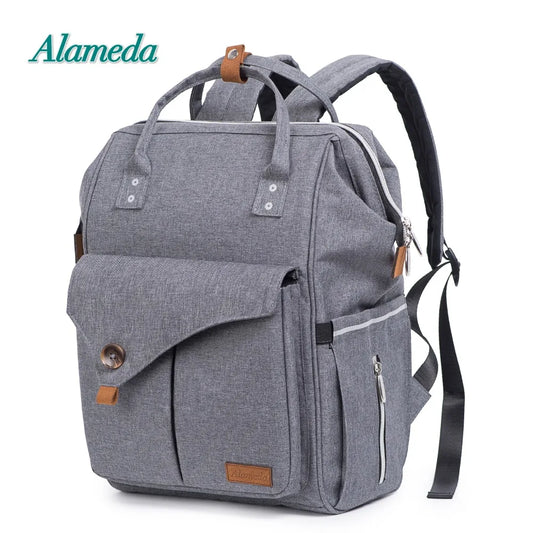 Alameda Fashion Mummy Umstandstasche Multifunktions-Wickeltasche Rucksack Windel Babytasche mit Kinderwagengurten für die Babypflege