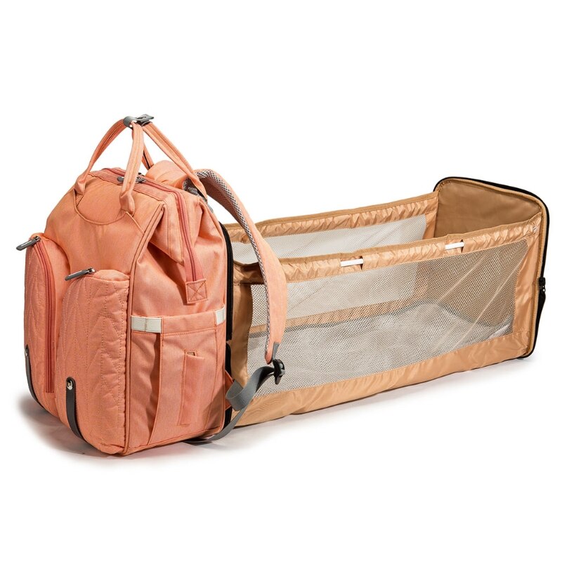 Baby, Kleinkind Windel Wickeltasche Tragbare Große Kapazität Klapp Krippe Windel Rucksack Kinderwagen Gurte Pad für Reise Outdoor 28GD