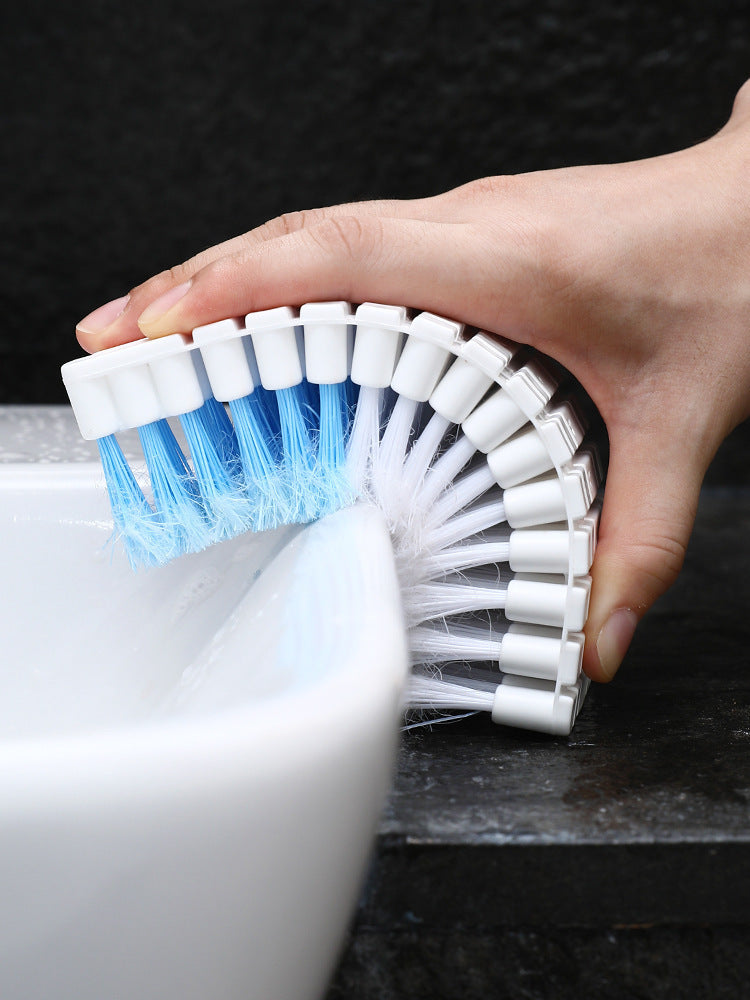 Japan AISEN Bathroom Bendable Corner Brush Soft-Haired Bathtub Brush Faucet Cleaning Brush Tile Brush Household