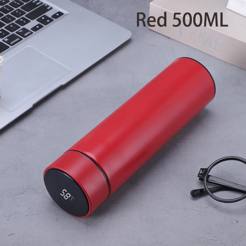 500 ml digitale Thermosflasche, Smart Cup mit Temperaturanzeige, vakuumisolierter intelligenter Kaffeebecher aus Edelstahl 304