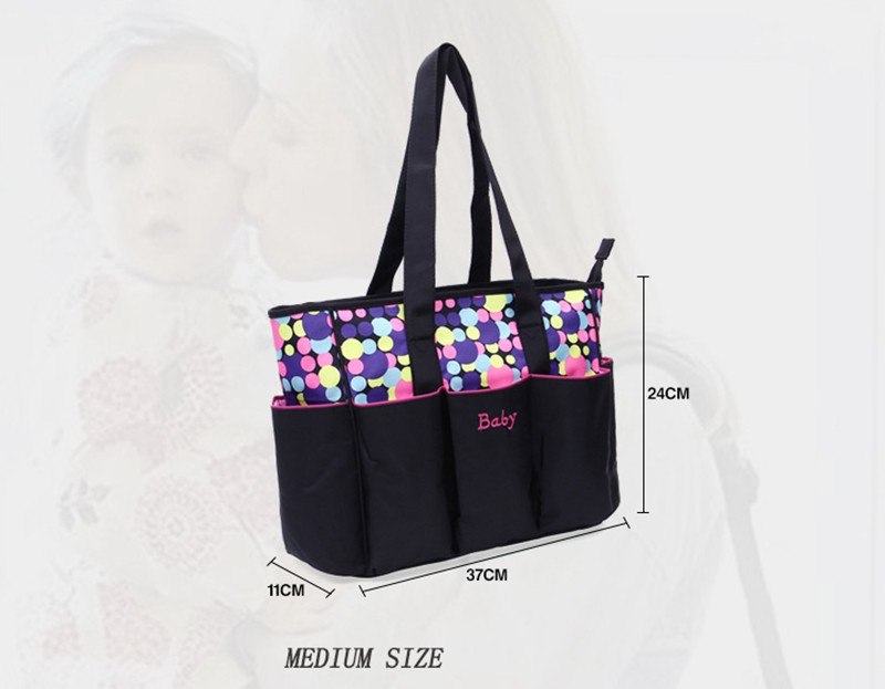 5 stücke Große Baby Wickeltasche Set Für Mama Mutter Frauen Tragetasche Mutterschaft Ändern Windel Taschen Organizer Baby Pflege