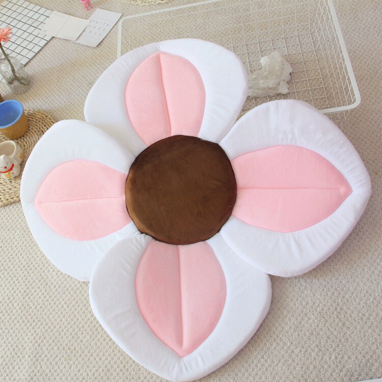 80CM Baby-Badematte Blühende Badewanne Blume Babybadewanne Waschbecken Sicher Neugeborenen Dusche Baden Faltbare Sicherheit Blütenblatt Sitzpolster 