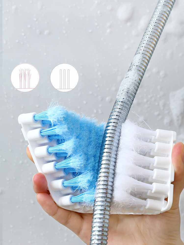 Japan AISEN Bathroom Bendable Corner Brush Soft-Haired Bathtub Brush Faucet Cleaning Brush Tile Brush Household