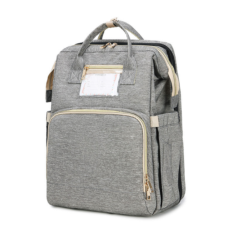 Mama-Rucksack, Wickeltaschen mit Wickelunterlage, tragbar, faltbar, multifunktional, Babybetttaschen, Reiserucksack, Mochila, Baby-Wickeltasche