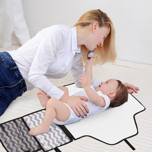 Tragbare Wickelunterlage, wasserdichte Faltstation, Clutch, Reisetragetasche für Baby-Reisewiege-Funktionen 