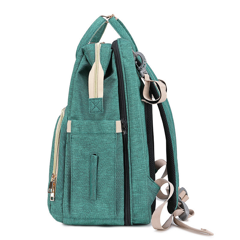 Mama-Rucksack, Wickeltaschen mit Wickelunterlage, tragbar, faltbar, multifunktional, Babybetttaschen, Reiserucksack, Mochila, Baby-Wickeltasche