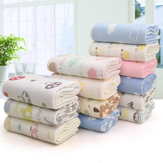 110*110 cm Eltern-kind-Baby Sommer Bettwäsche Sofa Quilt 100% Baumwolle Baby Decke Kind Quilt 6 Schichten Musselin Swaddle für Neugeborene